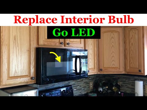Replace interior microwave light bulb - GE/Whirlpool/LG/Samsung