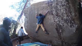 Video thumbnail of Hombro Meng, 7a+. Albarracín