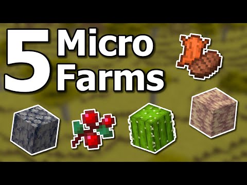Eyecraftmc - How to Build 5 Amazing New Micro Farms You Need in Minecraft Survival
