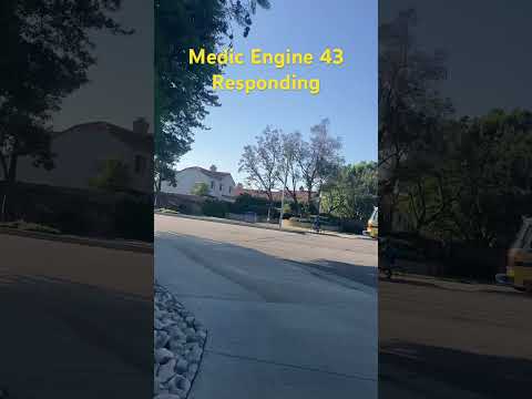 Ventura County Fire Department Medic Engine 43 Responding and Returning #vcfd
