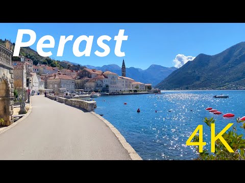 Perast Montenegro 4K Walking Tour 2024