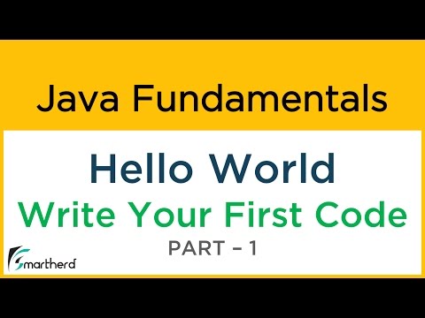 Learn Write your first code in Java HELLO WORLD program Java Tutorial ...