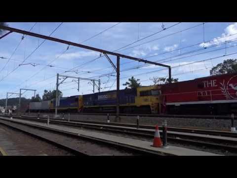 NR75 The Ghan leads NR1 and DL45 with 4MB4 - 16/4/15