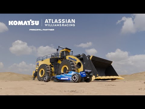 KERS-Vergleich: Komatsu-Radlader vs. Atlassian Williams Racing F1-Auto