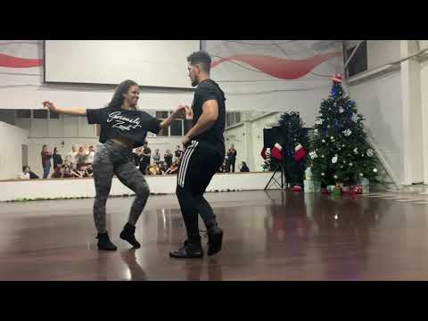 Bruna and Felipe - Brazilian Zouk DEMO - December 2021, Kyiv, Ukraine