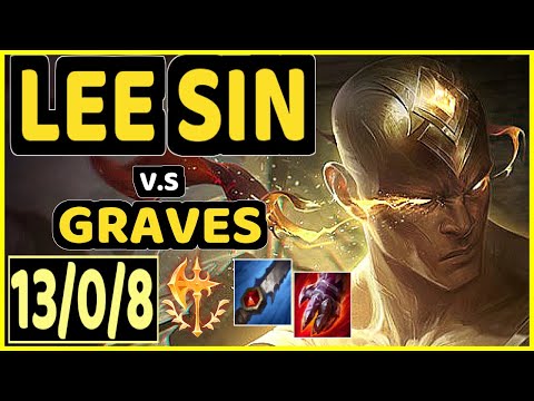 KADIR (LEE SIN) vs GRAVES - 13/0/8 KDA JUNGLE CHALLENGER GAMEPLAY - EUW