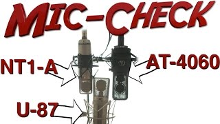 Video thumbnail for Mikrofon Vergleich: Røde NT1-A vs Neumann U-87 vs Audio Technica AT-4060 | Mixpraxis |Recording-Blog by Recording-Blog