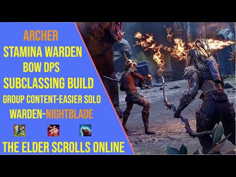 Powerful Stamina Warden Bow DPS Build for ESO Update 46 - Subclassing Build