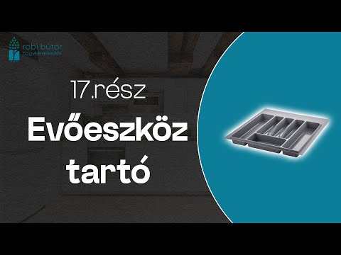 Konyhabútor - Az evőeszköztartók és a kukák