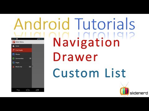147 Custom ListView in Android Navigation Drawer |