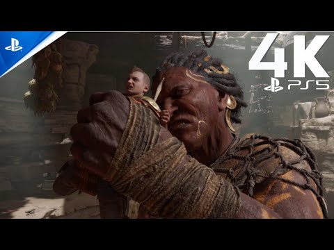 (PS5) ATREUS vs GIANT GRYLA | ULTRA High Graphics Gameplay [4K 60FPS HDR] God Of War