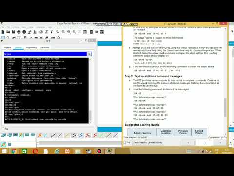 2.1.4.6 Packet Tracer Navigating The IOS