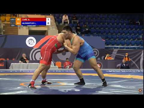 Lkhaqua1 L.Munkhtur (MGL) vs Zare.A (IRN) Almaty Ranking series 125kg Semifinal