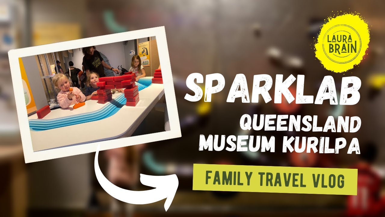 A family embarks on a visit to SparkLab at Queensland Museum.