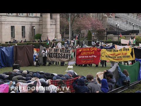 YouTube_Apr 19 2024_Mass Prayer on Columbia University Lawn at Gaza Solidarity Encampment_#8