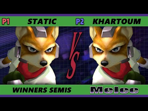 S@X 445 Winners Semis - Static (Fox) Vs. Khartoum (Fox) Smash Melee - SSBM