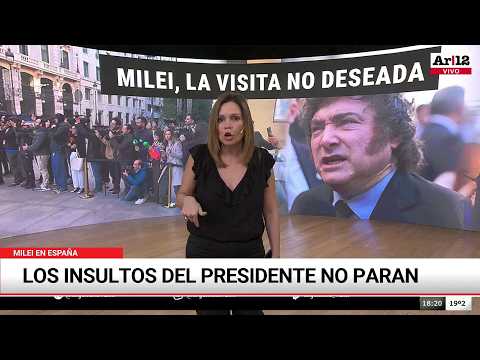 Los insultos de Milei en España: Pedro Sánchez le contestó con una canción de Lali