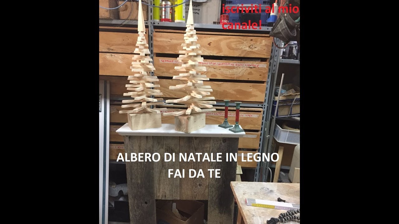 Albero di natale in legno fai da te (homemade wood christmas tree)