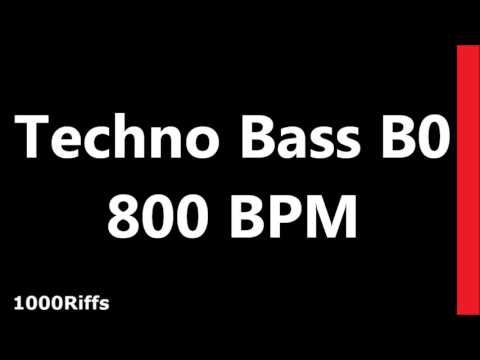 Techno Bass Metronome B0 : 800 BPM : Beats Per Minute