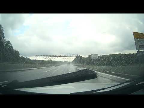 Driving along Route 146 South into Lincoln, Rhode Island