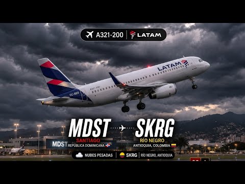 A321-200 LATAM | MDST SANTIAGO A SKRG RIO NEGRO | COLOMBIA. #msfs24 #AVIATION #VIRAL #CAPI #foryoupa