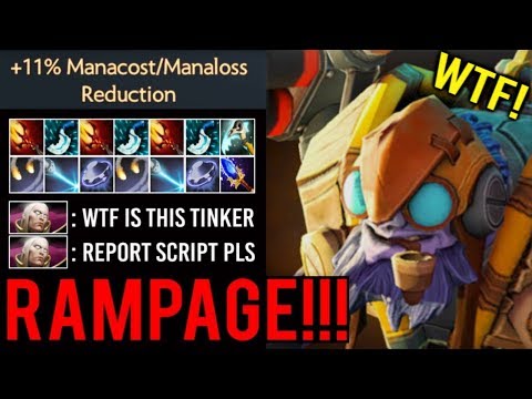 Crazy Fast Hand + Imba Talent = RAMPAGE Tinker Delete Invoker Epic Self Stack Farm 7.22 Dota 2
