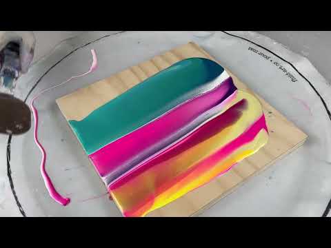 282. Sheleeart Australian Fluid Artist - Rainbow Beach Swipe!