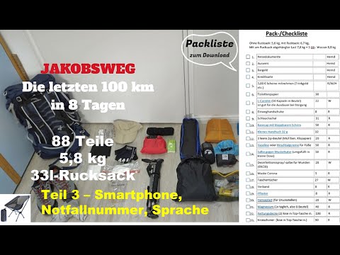 Jakobsweg Teil 3 - Smartphone, Notfall, Sprache