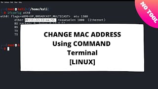 Change MAC address with Terminal [Linux][Command Line]