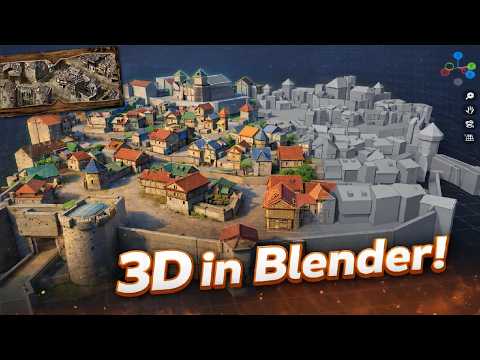 Robin Hood The Legend of Sherwood - 3D Maps Geometry in Blender!