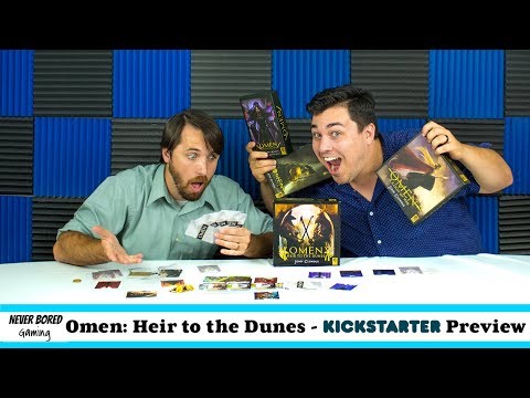 Never Bored Gaming - Kickstarter Preview (Omen: Heir to the Dunes)