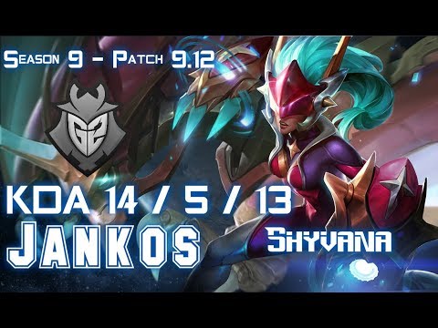G2 Jankos SHYVANA vs JARVAN IV Jungle - Patch 9.12 EUW Ranked