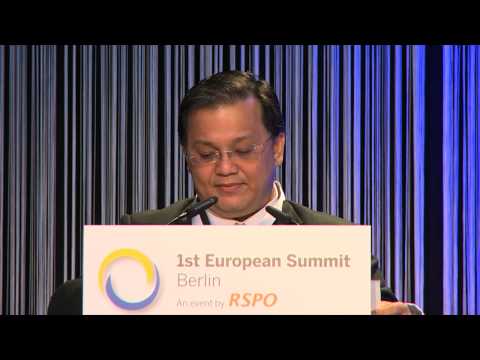 RSPO European Summit - 3 September 2013, Berlin - Welcome Address