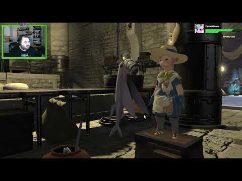 lvl 45 fisherman quest i believe fish can fly, final fantasy xiv online