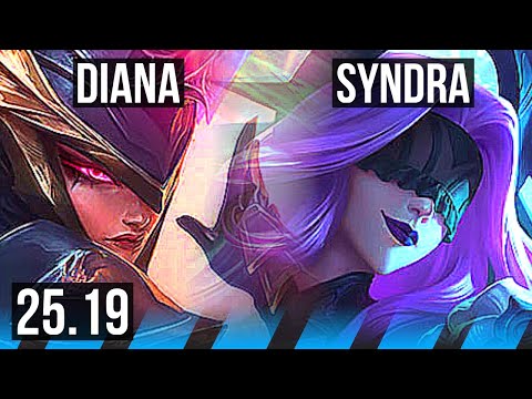DIANA vs SYNDRA (MID) | 14/2/10, Legendary, 700+ games | EUW Master | 25.19