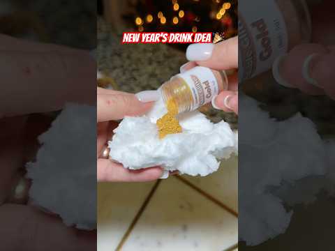 Fun New Year’s Drink Idea. #newyears #drinkideas #cottoncandy #partyideas #shorts
