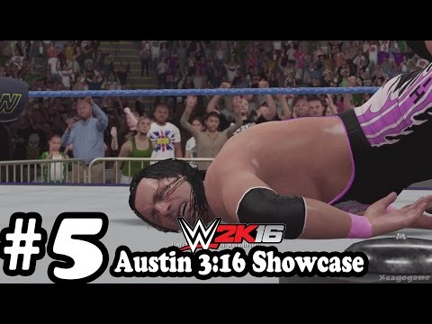 WWE 2K16 - 2K Showcase Austin 3:16 Gameplay Walkthrough Part 5  - Austin vs Bret Hart [ 60fps HD ]