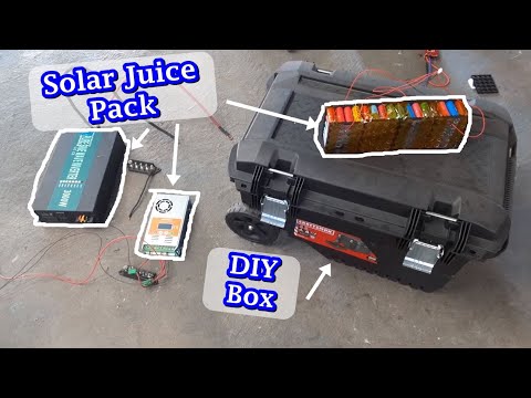 Super Solar Juice Pack - 3000watt 12V "Solar Generator" DIY Build using batteryhookup.com