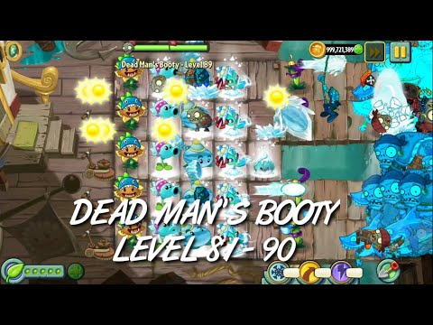 Plants vs Zombies 2 - Pirate Seas | Endless Zone All Max Level Plants Test Level 81 - 90