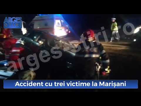 Accident cu trei victime la Merișani