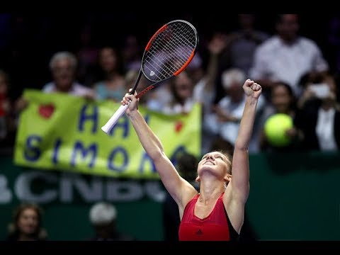 2017 WTA Finals Round Robin | Simona Halep vs Caroline Garcia | WTA Highlights