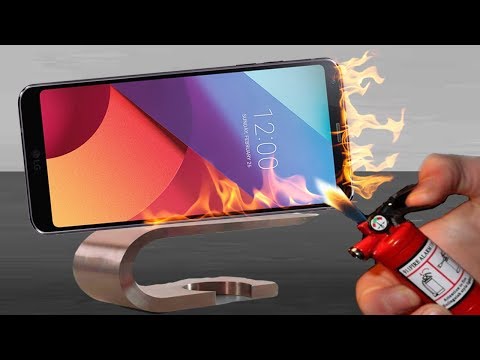 LG G6 Durability Test - Scratch BURN and Freez  tested!!