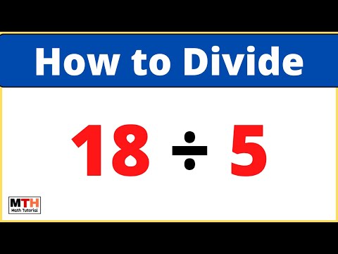 18 divided by 5 (18÷5) | Long Division