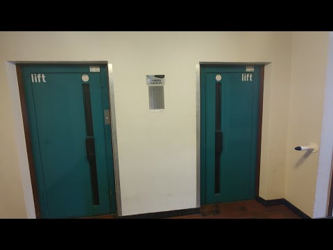 Rare! 2x Old 1972(1x out of service )Otis Traction Elevator @ EspoortStraat 9, Enschede, Netherland