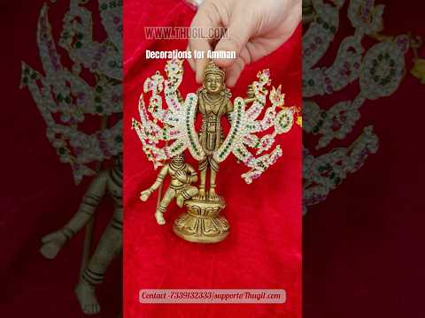 Jewellery decorations for Amman DurgaMa MariAmma Kali Devi Hands Legs Necklace Earrings Trishul