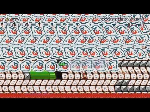 4.8 BJR's Thwomptacular Castle by Dan P ~ SUPER MARIO MAKER ~ NO COMMENTARY 1AQ