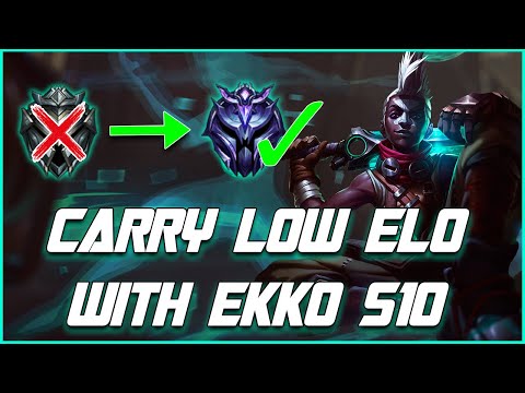 Learn How To Carry Low Elo w/ Ekko Mid Guide | Climb Out Of Low Elo In Season 10 w/ Ekko