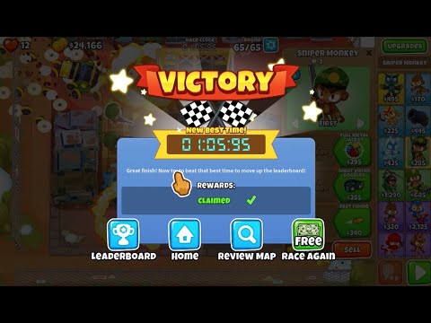 BTD6 Race "Fightyard" in 1:05.95! (8th Place)