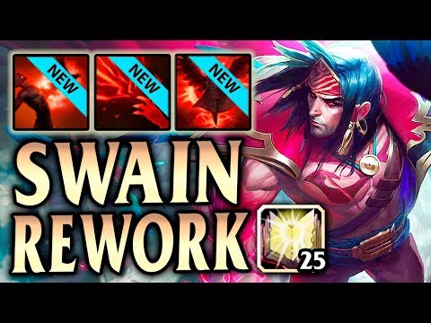 NEW SWAIN REWORK IS ACTUALLY WAY TOO STRONG! - League of Legends S9