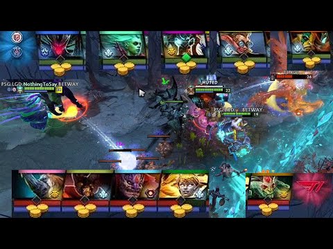 10 HEROES BUYBACK!!! PSG.LGD vs T1 Intense Teamfight!